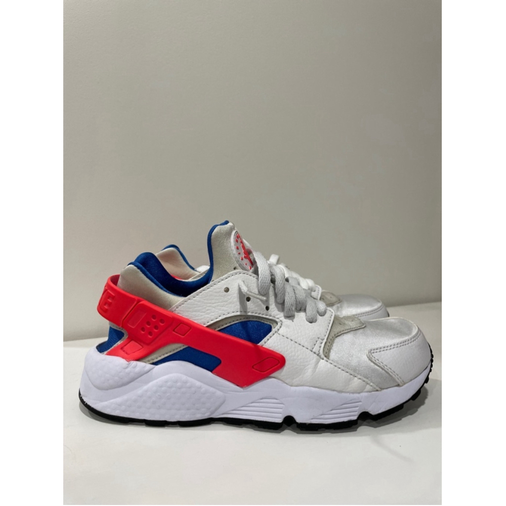 Nike Air Men’s Size 9 White Blue Orange 2017 Huarache Ultramarine 318429-112
